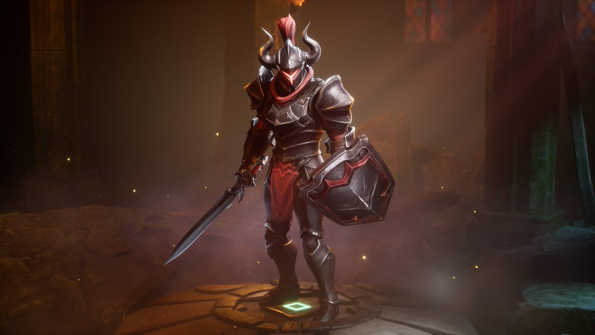 Teaser image of a player wearing the Black Knight armour