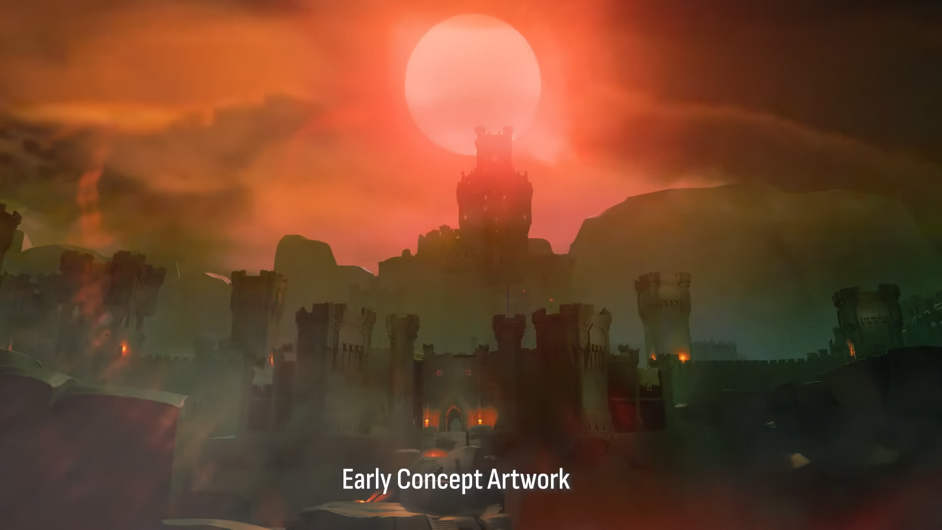 Early concept of the Black Knight's Fortress