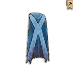 Chewed Blue Cloth