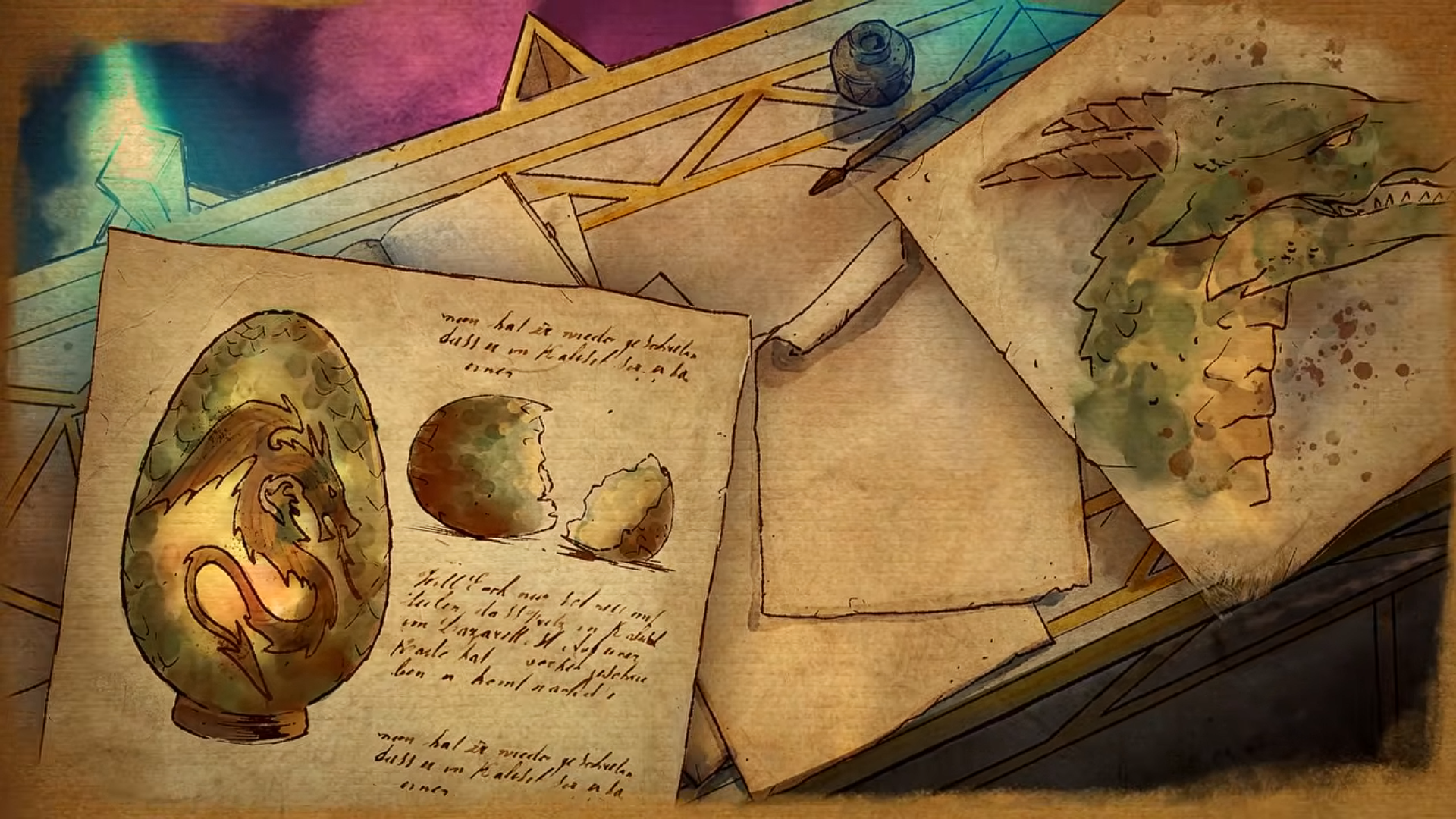 Blueprints on creation dragons