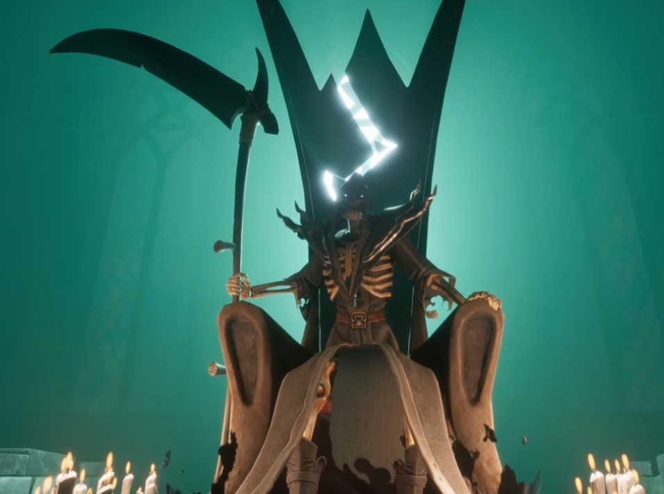 Death's appearance in the trailer for Fellhollow