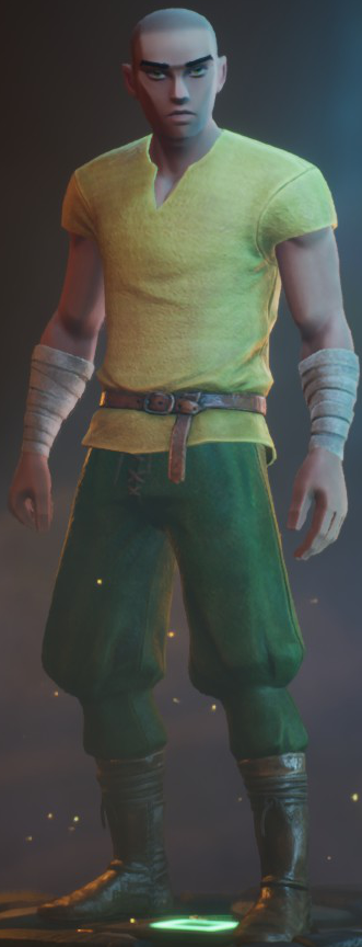 The default appearance for body type A characters.