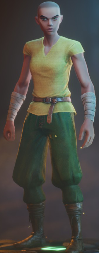 The default appearance for body type B characters.