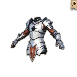 Dented White Pauldron.png: Dragonwilds Inventory image of Dented White Pauldron