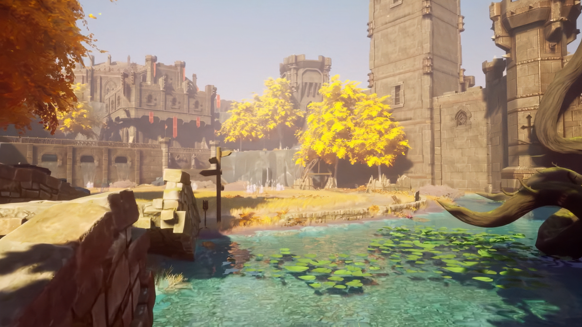 View of the Black Knight's Fortress in-game