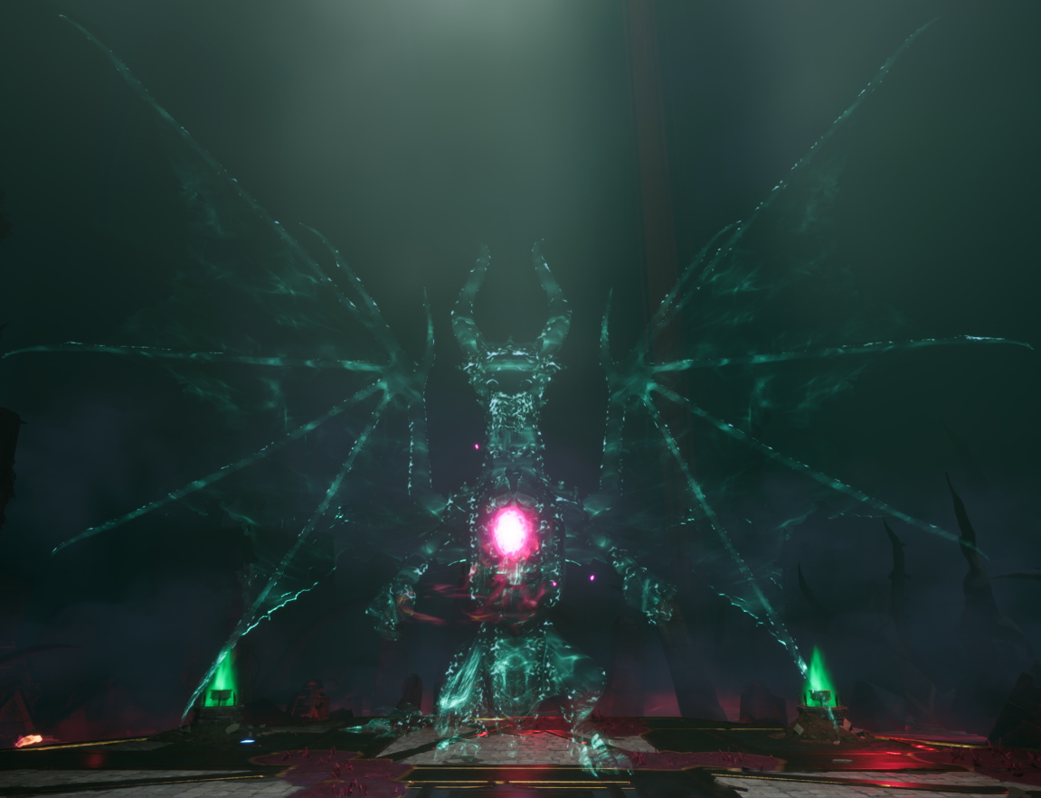 Imaru in her spectral form charging up an powerful attack