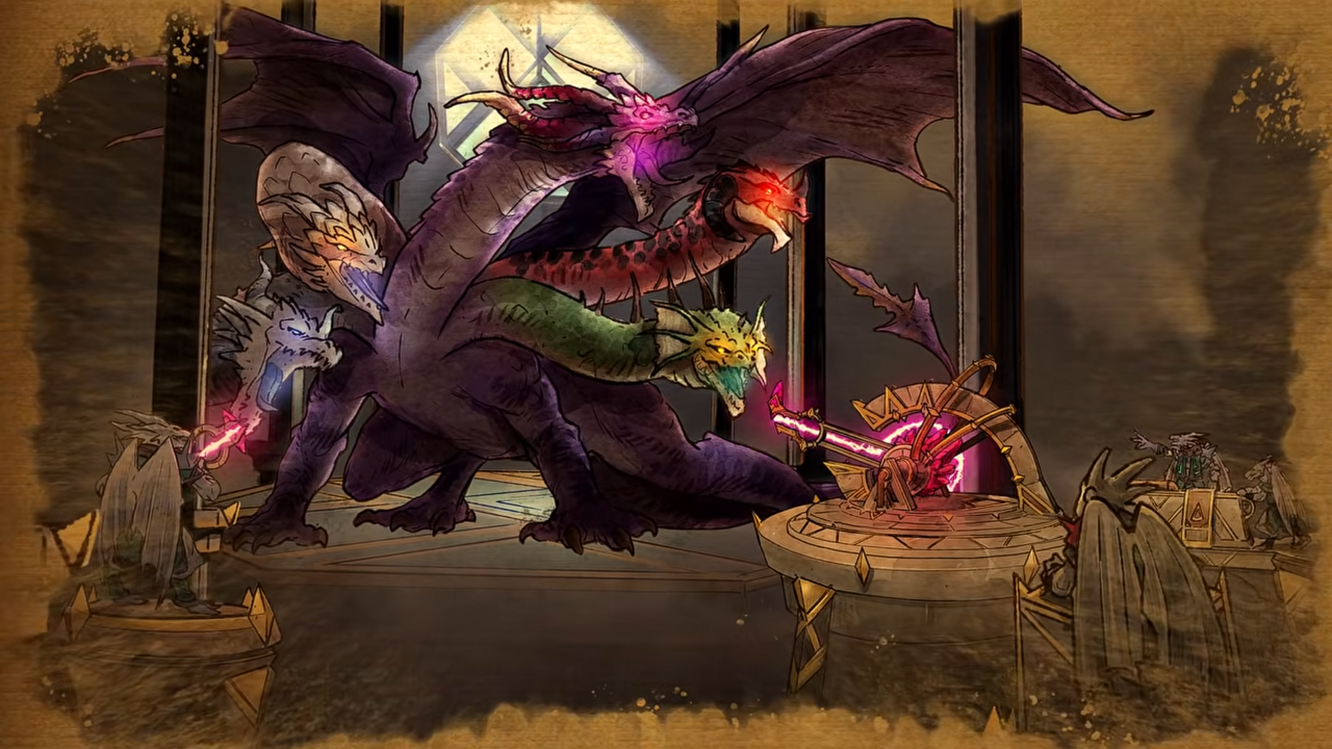 Kuldra breaking free and attacking the Dragonkin