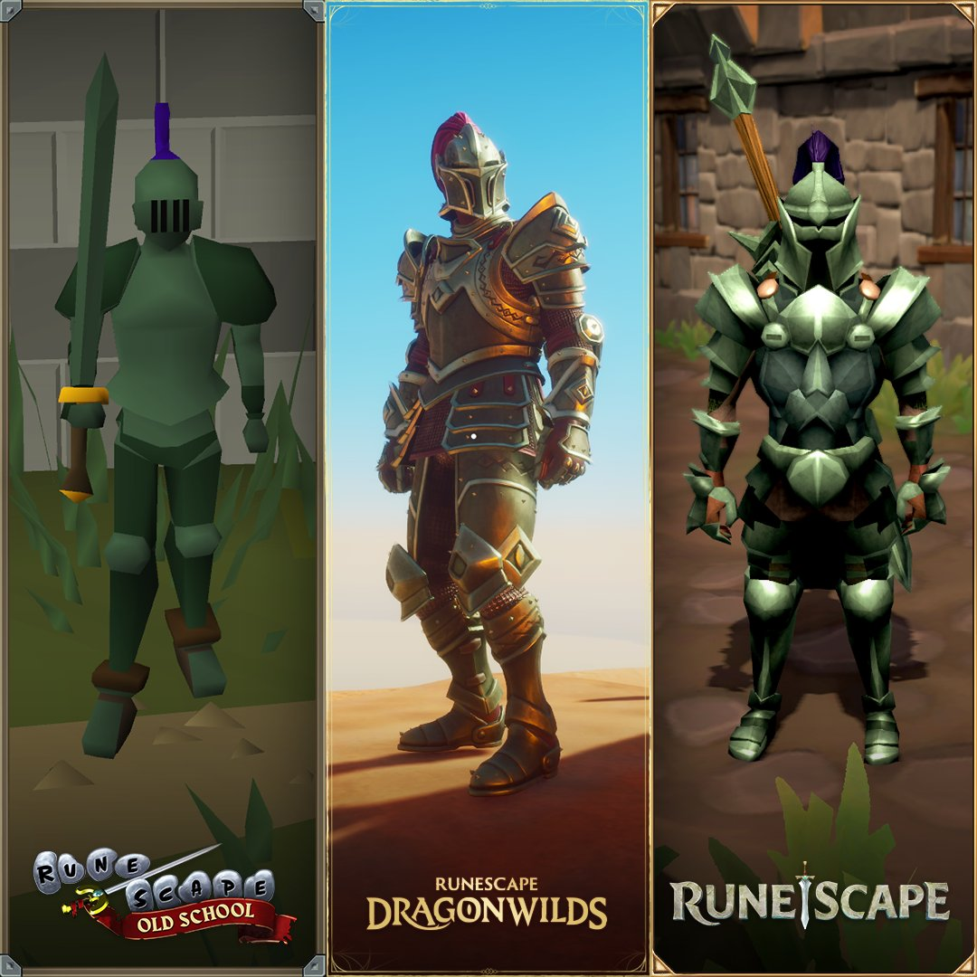 RuneScape, Old School RuneScape, and RuneScape: Dragonwilds adamant armour