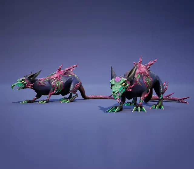 Concept art of the rotridden rat.