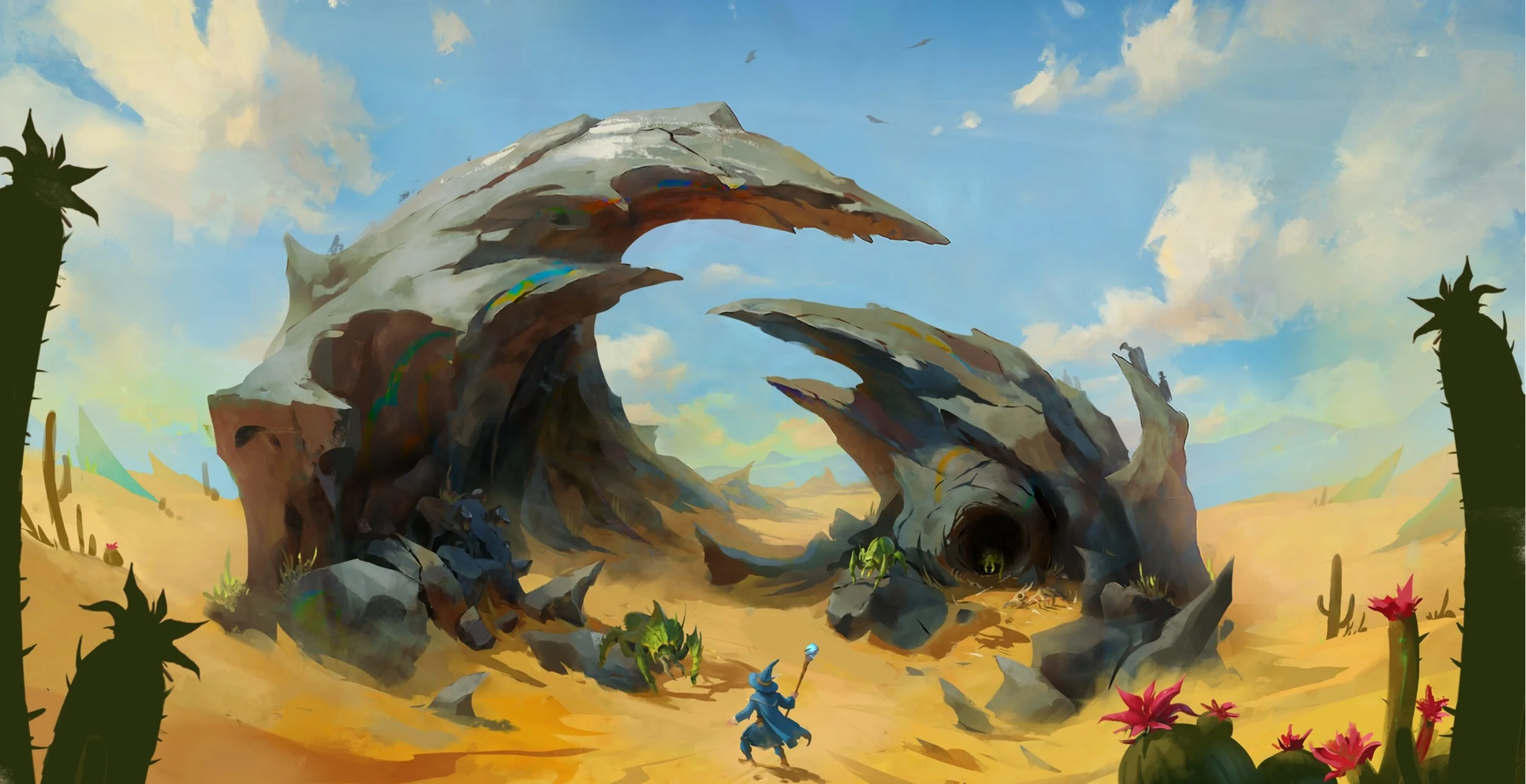 Concept art for the Umbral Sands region from Mod Doom's Reddit post
