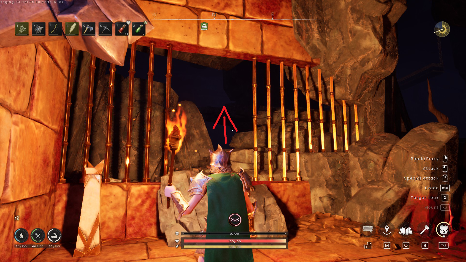 Third route to the recipe, up through this passage, upward.